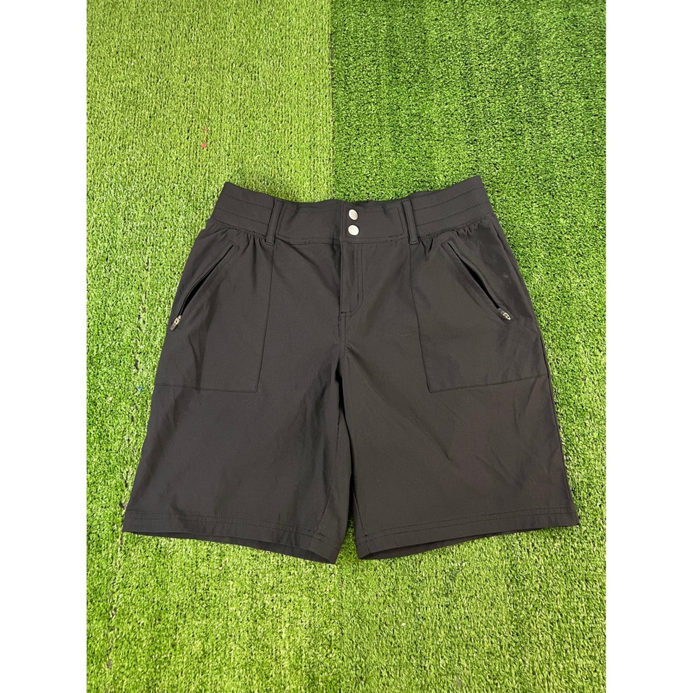 Reel Legends Mens Performance Fishing Shorts Black Size Small 32W Zipper Pockets